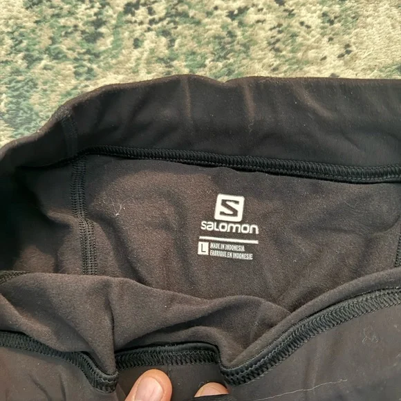 Salomon Men’s Running Pants Black - Large - Cold Weather - Picture 3 of 4